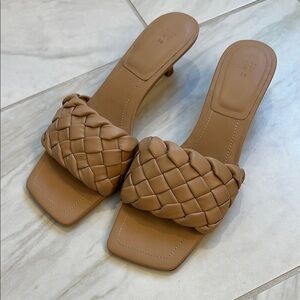 Braided Tan Women's Mules